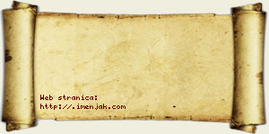 Hana Bunjevac vizit kartica